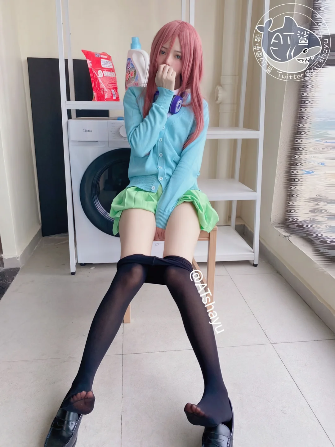 AT鲨 - 五等分的新娘·中野三玖 [47P-69MB] tg@simisebaisi 【丝足阁】001.webp